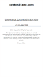Mobile Screenshot of cottonblanc.com