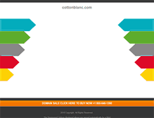 Tablet Screenshot of cottonblanc.com